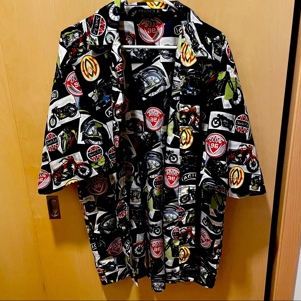 Vintage biker button up shirt